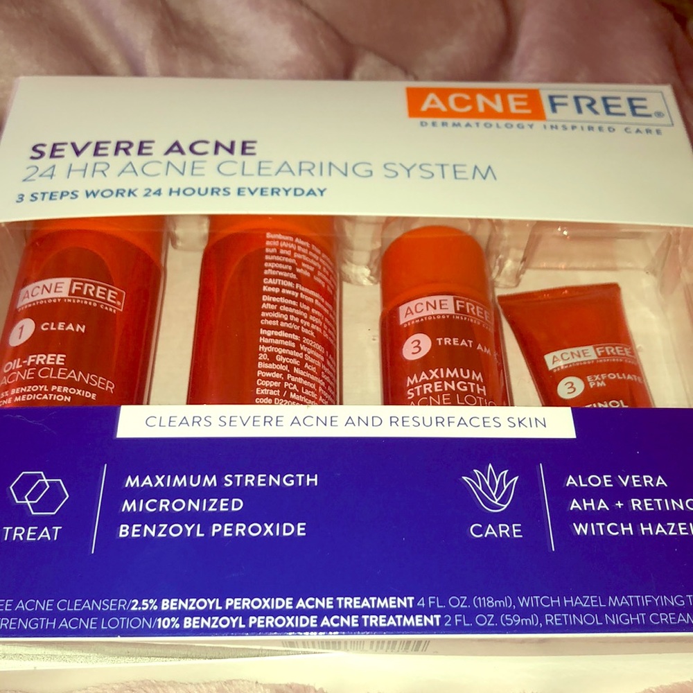 Severe acne 24hr cleansing system ✨🌟